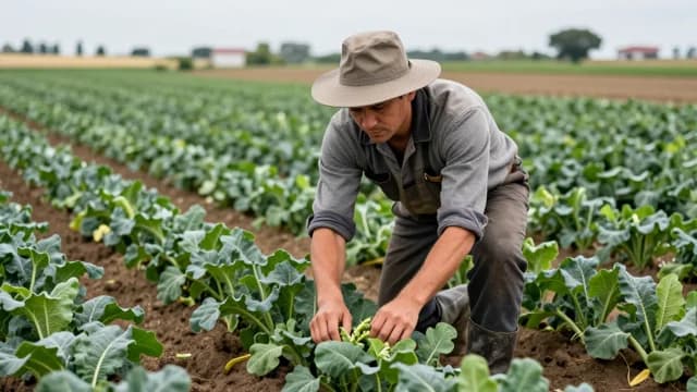 Farmer visual illustration - Meaning in Arabic (مزارع)