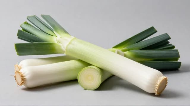 Leek visual illustration - Meaning in Italian (porro)