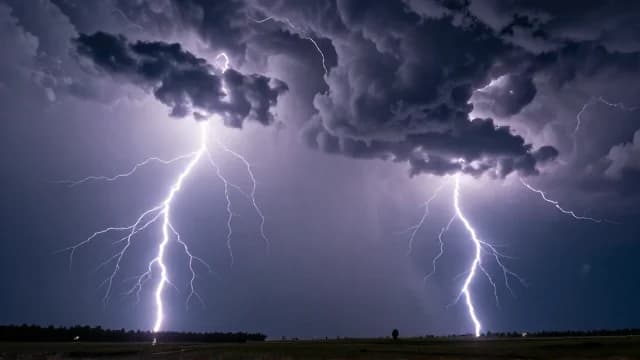 Lightning visual illustration - Meaning in Arabic (برق)