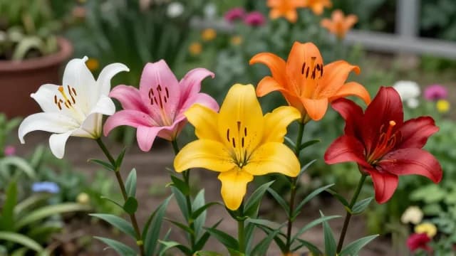 Lily visual illustration - Meaning in German (Lilie)