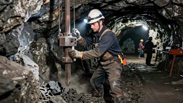 Miner visual illustration - Meaning in German (Bergmann)