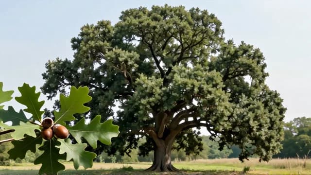 Oak visual illustration - Meaning in Bengali (ওক)