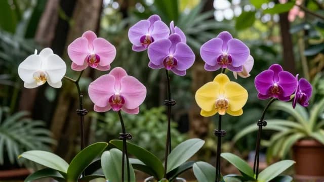 Orchid visual illustration - Meaning in Russian (орхидея)