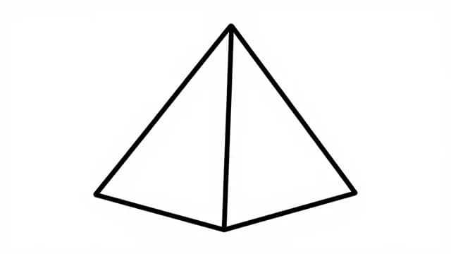 Pyramid visual illustration - Meaning in Urdu (اہرام)
