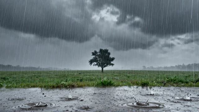 Rain visual illustration - Meaning in Urdu (بارش)