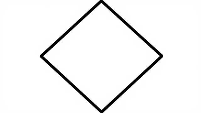 Rhombus visual illustration - Meaning in Italian (rombo)