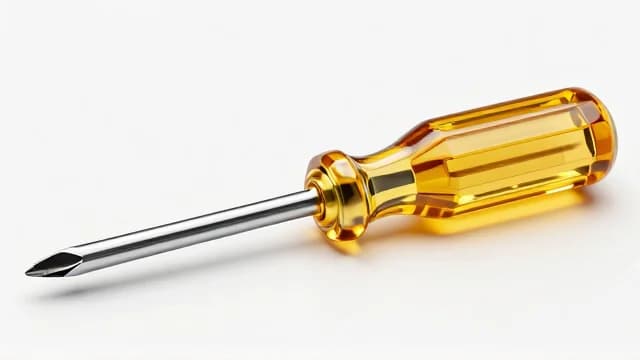 Screwdriver visual illustration - Meaning in Indonesian (obeng)