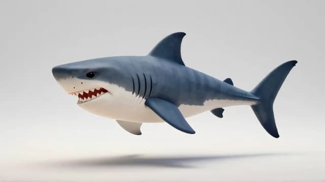 Shark visual illustration - Meaning in Italian (squalo)