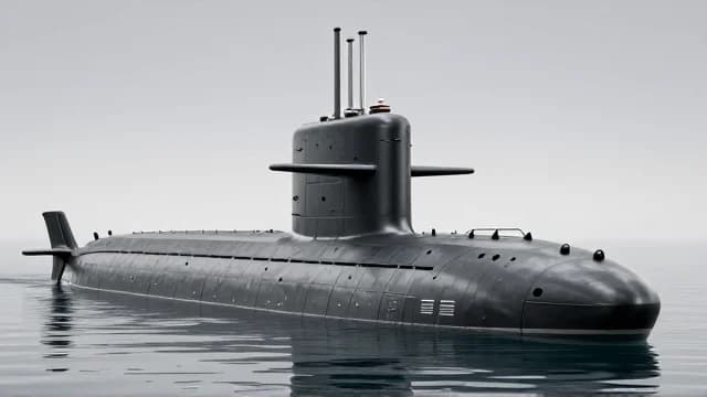 Submarine visual illustration - Meaning in Korean (잠수함)