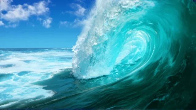 Wave visual illustration - Meaning in Turkish (dalga)